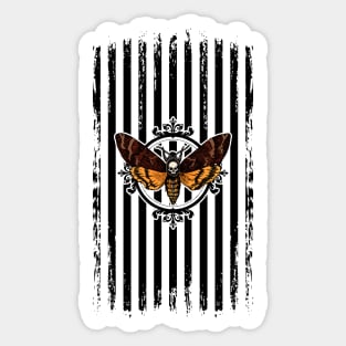 Gothic Death Moth Sticker